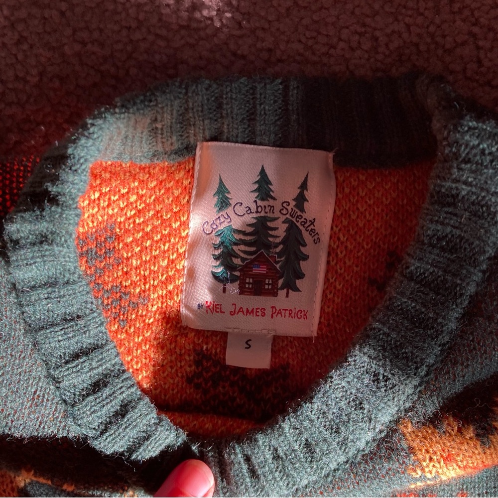 Kiel James Patrick Autumn Leaf Pattern Sweater - image 2